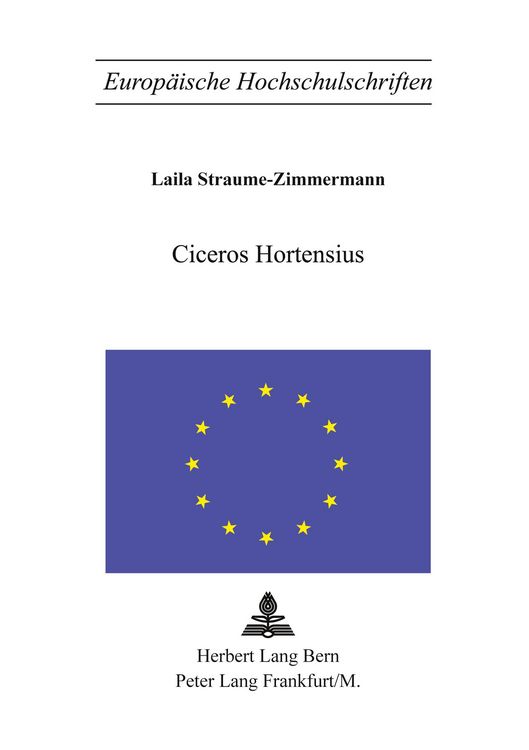 Produktbild: Ciceros Hortensius