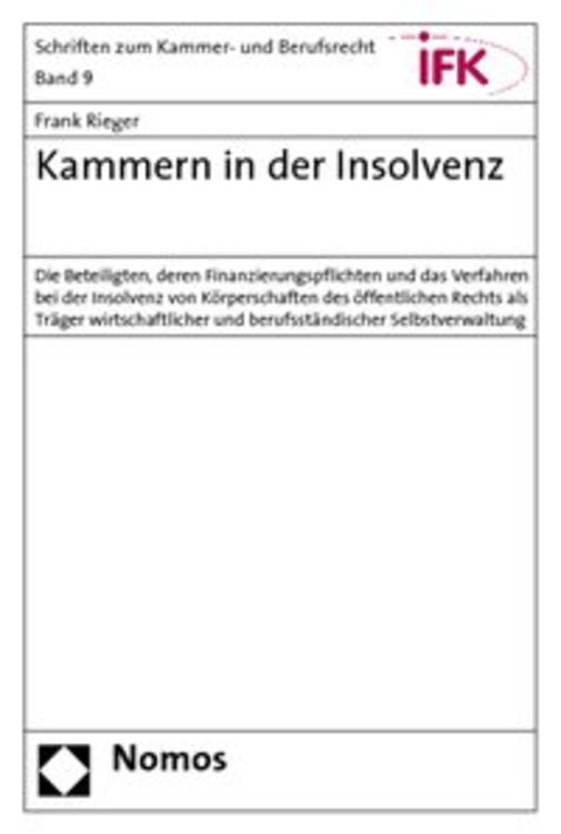 Produktbild: Kammern in der Insolvenz