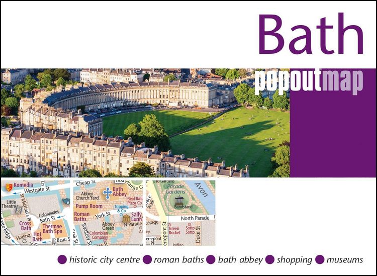 Produktbild: Bath PopOut Map - pocket size, pop up map of Bath city centre