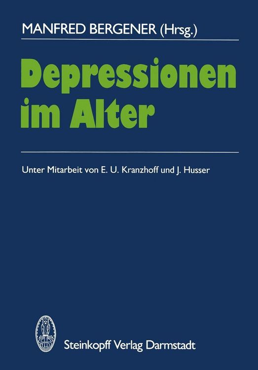 Produktbild: Depressionen im Alter