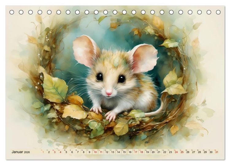 Produktbild: Pelzige s&uuml;&szlig;e Freunde (Tischkalender 2026 DIN A5 quer), CALVENDO Monatskalender