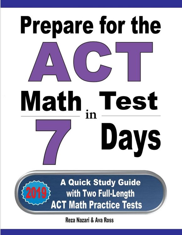 Produktbild: Prepare for the ACT Math Test in 7 Days