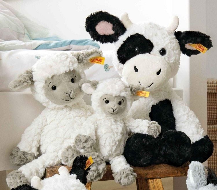 Produktbild: Steiff 073946 - Soft Cuddly Friends Lita Lamm, Sch&auml;fchen, wei&szlig;, 20 cm