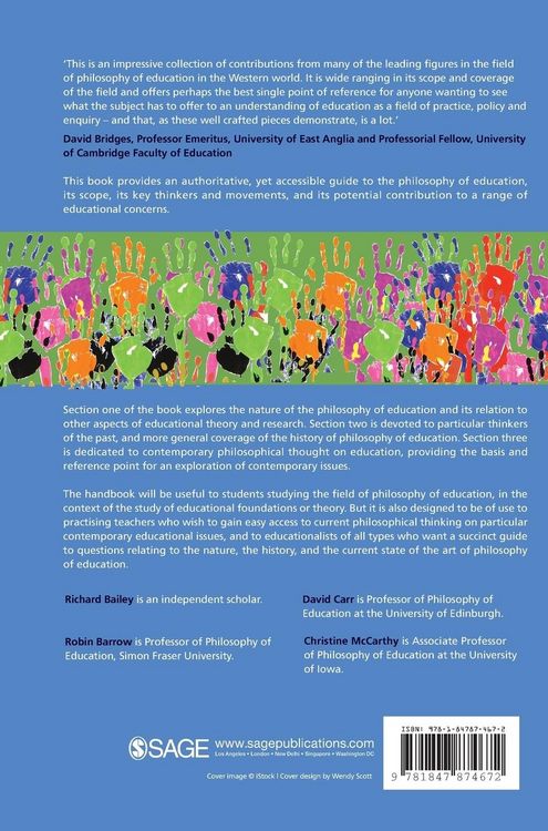 Produktbild: The SAGE Handbook of Philosophy of Education