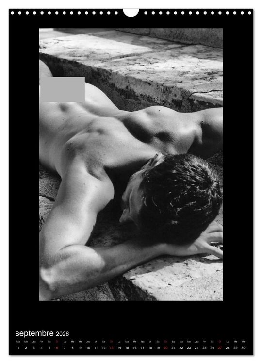 Produktbild: Au Masculin (Calendrier mural 2026 DIN A3 horizontal), CALVENDO calendrier mensuel