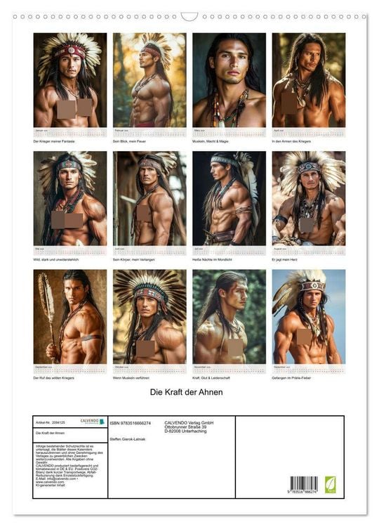 Produktbild: Die Kraft der Ahnen (Wandkalender 2026 DIN A2 hoch), CALVENDO Monatskalender