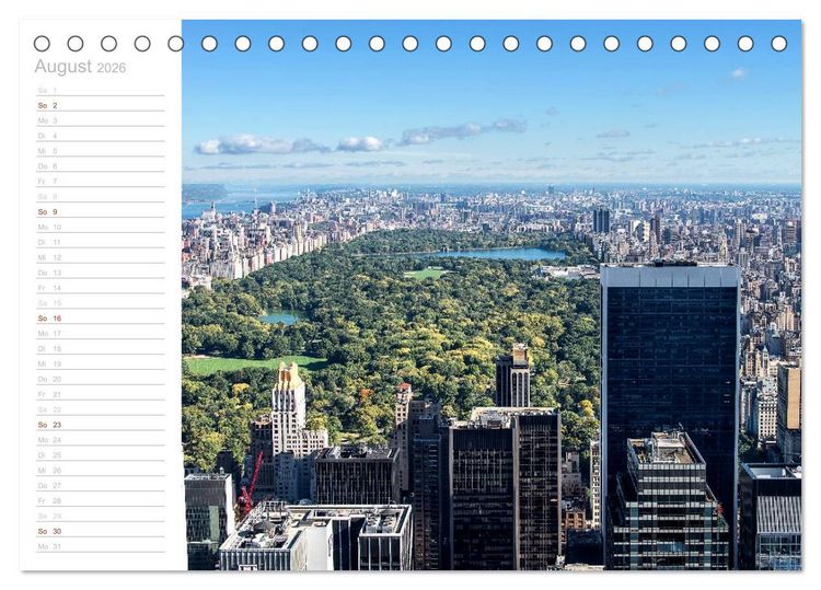 Produktbild: New York - Bilder einer Metropole (Tischkalender 2026 DIN A5 quer), CALVENDO Monatskalender