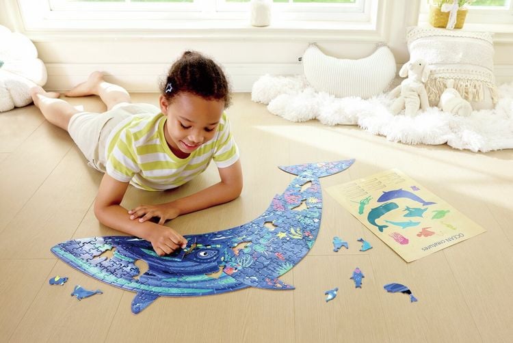 Produktbild: Hape Schimmerpuzzle "Meerestiere"
