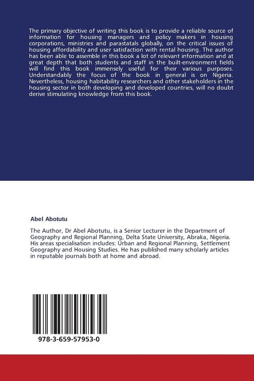 Produktbild: Users' Satisfaction with Public and Private Rental Housing in Nigeria