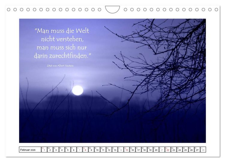 Produktbild: Zitate - Sammlung (Wandkalender 2026 DIN A4 quer), CALVENDO Monatskalender