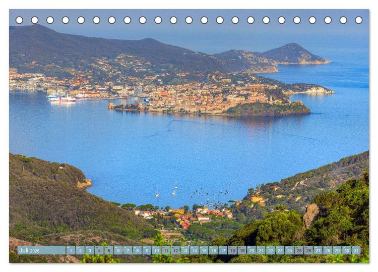 Produktbild: Trauminsel Elba: Mediterranes Paradies f&uuml;r Romantiker (Tischkalender 2026 DIN A5 quer), CALVENDO Monatskalender