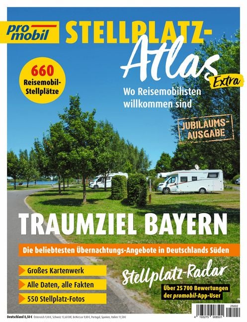 Produktbild: Promobil Stellplatz-Atlas 02/2025