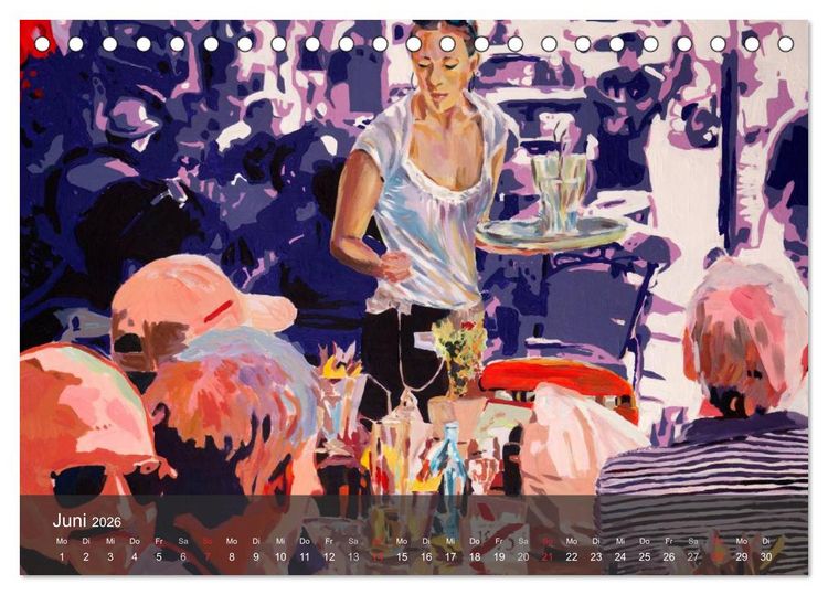 Produktbild: Alena Steinlechner, Acryl auf Leinwand (Tischkalender 2026 DIN A5 quer), CALVENDO Monatskalender