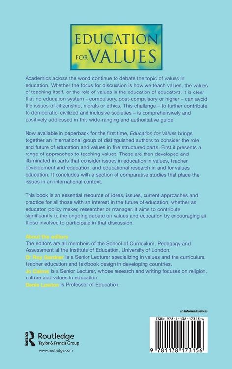 Produktbild: Education for Values