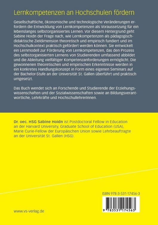 Produktbild: Lernkompetenzen an Hochschulen f&ouml;rdern