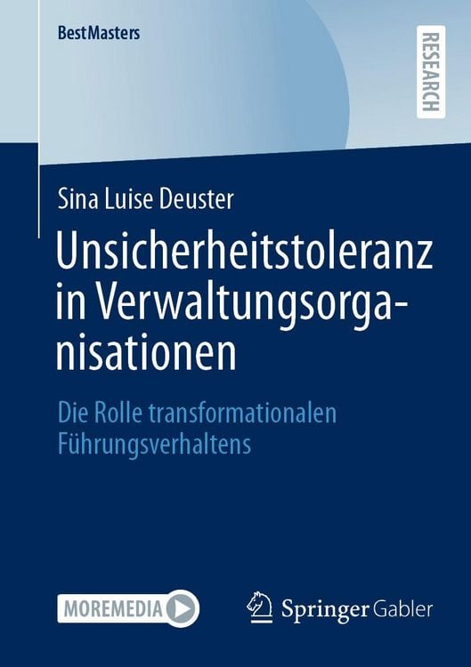 Produktbild: Unsicherheitstoleranz in Verwaltungsorganisationen