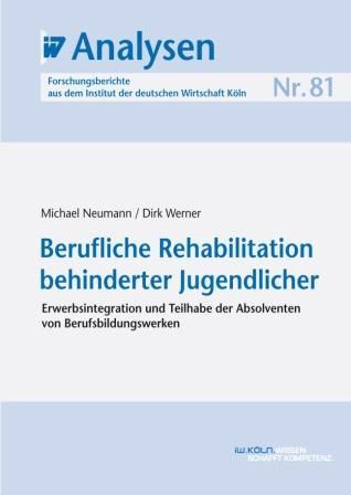 Produktbild: Berufliche Rehabilitation behinderter Jugendlicher