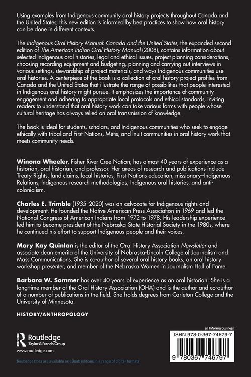 Produktbild: Indigenous Oral History Manual