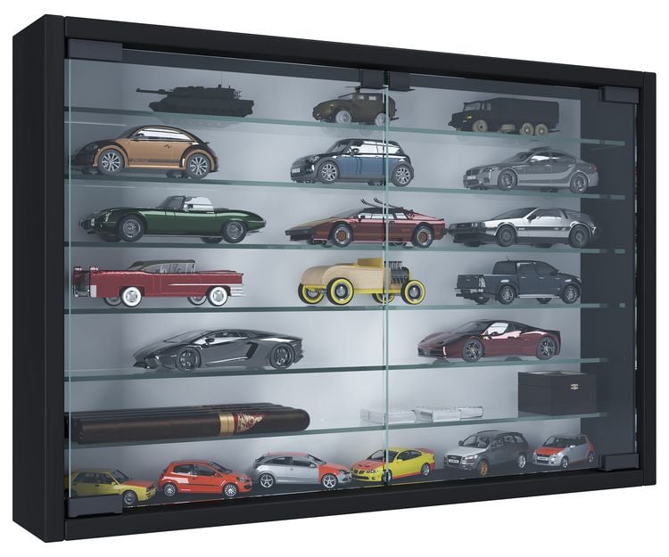 Produktbild: H&auml;ngevitrine Wandvitrine Sammel Deko Mandosa XL