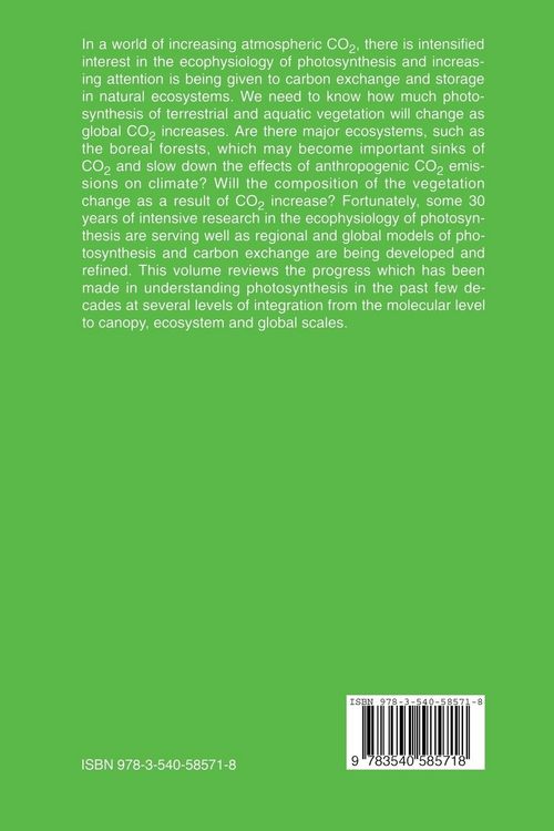 Produktbild: Ecophysiology of Photosynthesis