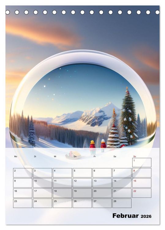 Produktbild: Gespiegelte Landschaft (Tischkalender 2026 DIN A5 hoch), CALVENDO Monatskalender