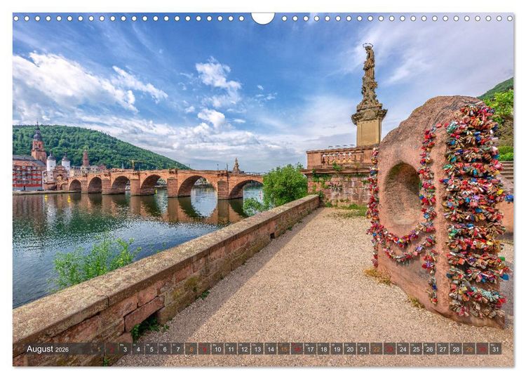 Produktbild: Mein Heidelberg - Unterwegs zwischen Neckar und Altstadt (Wandkalender 2026 DIN A3 quer), CALVENDO Monatskalender