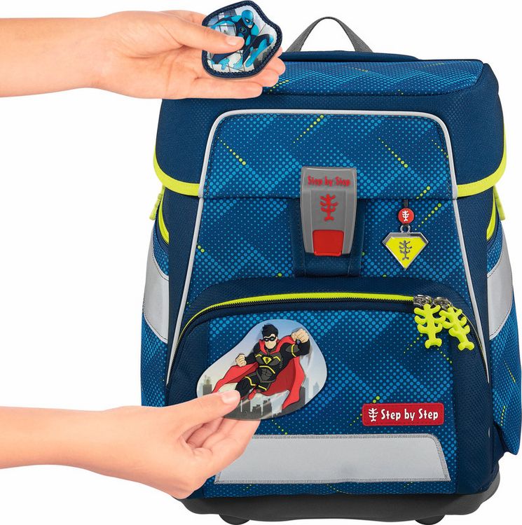 Produktbild: STEP BY STEP&reg; Schulrucksack Zubeh&ouml;rset Magic Mags, Superhero Joris