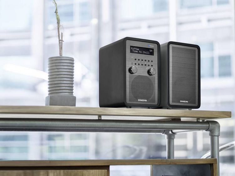 Produktbild: Sangean DDR-60 Tischradio DAB+, DAB, UKW AUX, Bluetooth&reg;, NFC Inkl. Fernbedienung, Weckfunktion Schwarz