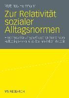 Produktbild: Zur Relativit&auml;t sozialer Alltagsnormen