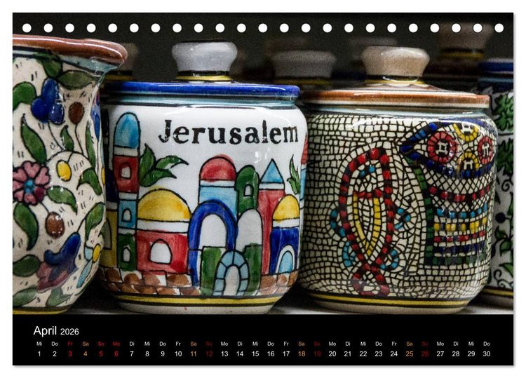Produktbild: Israel - Heiliges Land (Tischkalender 2026 DIN A5 quer), CALVENDO Monatskalender