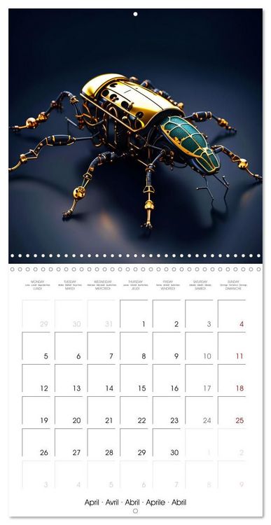 Produktbild: Mechanical Insects (Wall Calendar 2027 12 &times; 12 Inch) CALVENDO 12 Month Wall Calendar