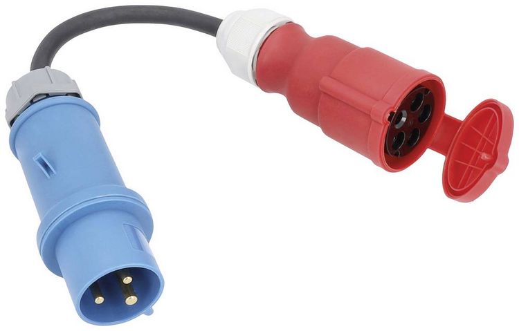 Produktbild: AS Schwabe 61375 Strom Adapterkabel 32A Schwarz 0.3m H07RN-F 3G 6mm&sup2;