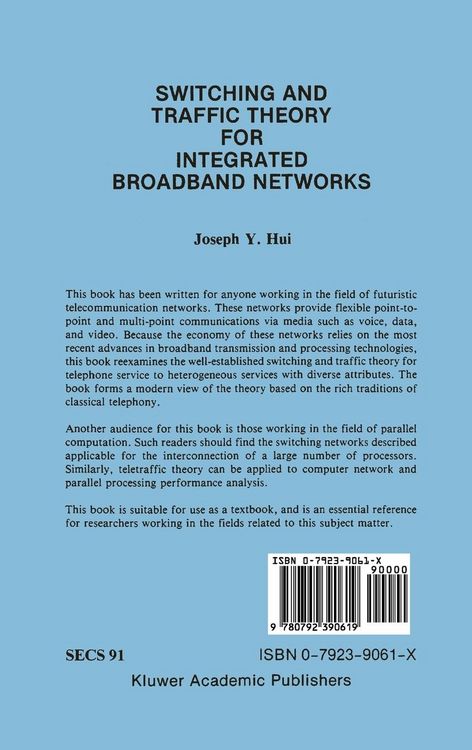 Produktbild: Switching and Traffic Theory for Integrated Broadband Networks