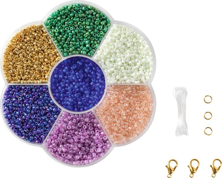 Produktbild: FOLIA&reg; Perlenset Rocailles, Mermaid