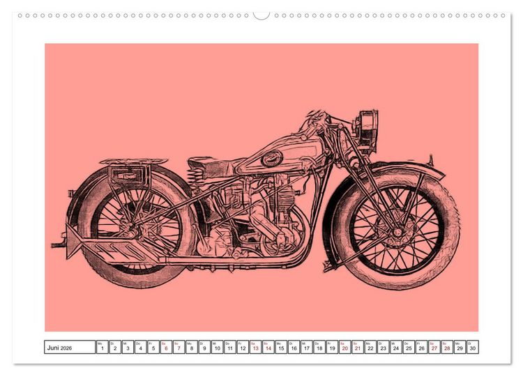 Produktbild: Motor Craft Motorr&auml;der (Wandkalender 2026 DIN A2 quer), CALVENDO Monatskalender