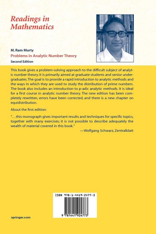 Produktbild: Problems in Analytic Number Theory