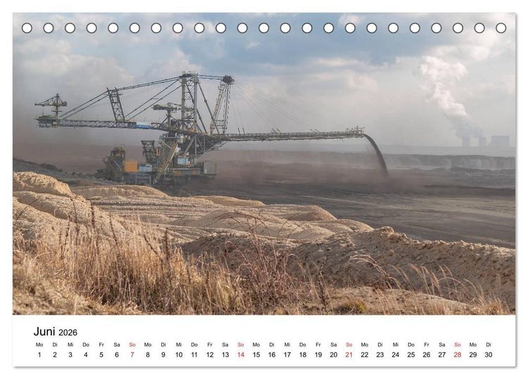 Produktbild: Bergbaulandschaften (Tischkalender 2026 DIN A5 quer), CALVENDO Monatskalender