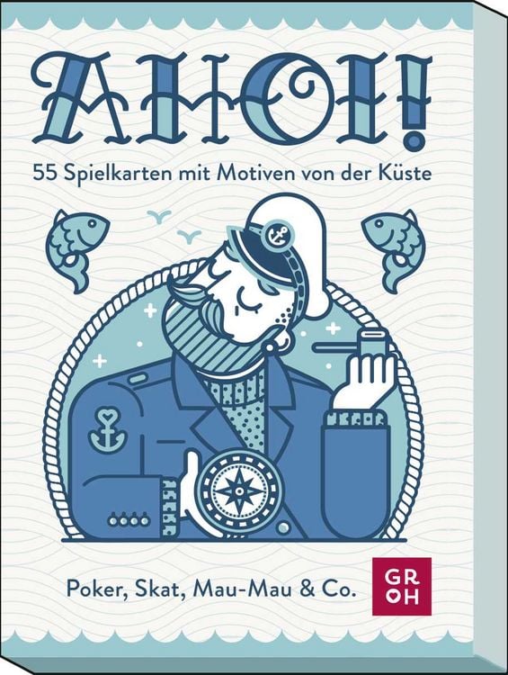 Produktbild: Ahoi! 55 Spielkarten mit Motiven von der K&uuml;ste