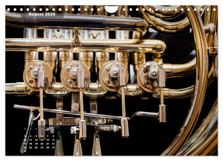 Produktbild: Das Horn, ein herrliches Instrument (Wandkalender 2026 DIN A4 quer), CALVENDO Monatskalender