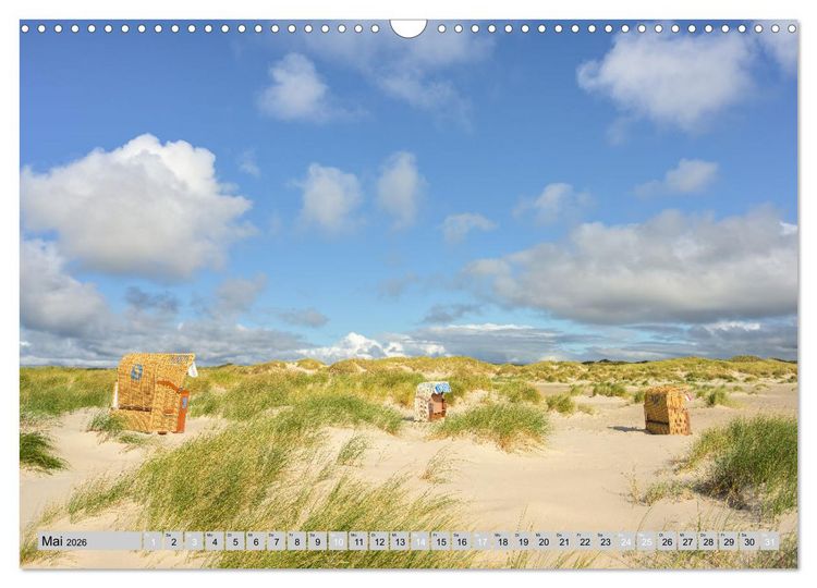 Produktbild: Wundersch&ouml;ne Nordsee - Faszinierende K&uuml;stenlandschaften (Wandkalender 2026 DIN A3 quer), CALVENDO Monatskalender