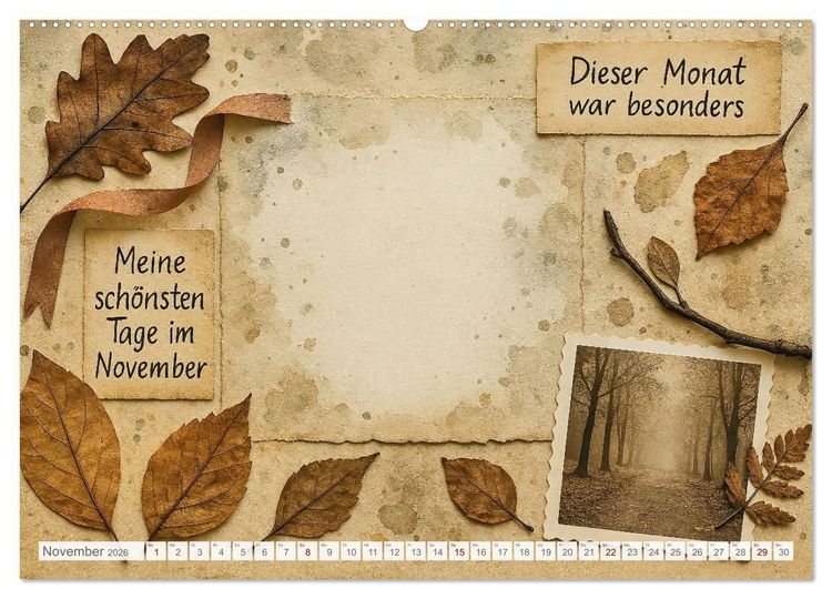 Produktbild: L&auml;cheln sammeln - Dein pers&ouml;nlicher Gl&uuml;ckskalender zum Mitgestalten (hochwertiger Premium Wandkalender 2026 DIN A2 quer), Kunstdruck in Hochglanz