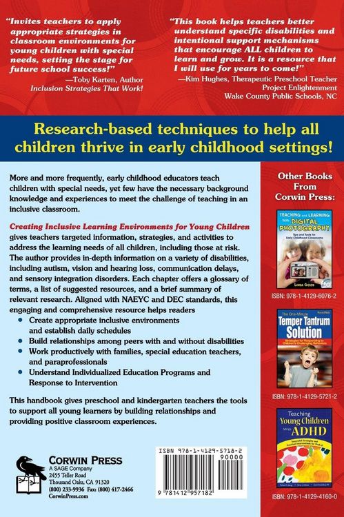 Produktbild: Creating Inclusive Learning Environments for Young Children