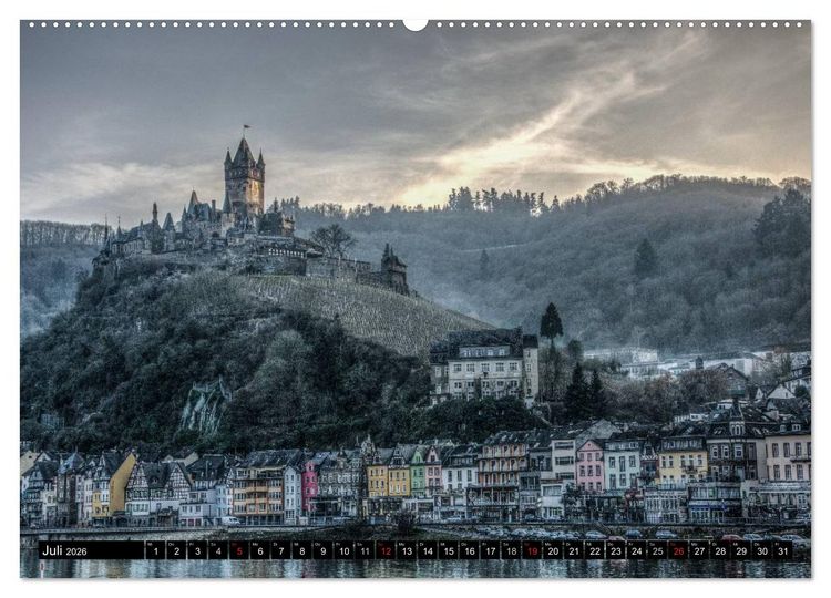 Produktbild: Mosel Impressionen Mystische Burgen und magische Orte (hochwertiger Premium Wandkalender 2026 DIN A2 quer), Kunstdruck in Hochglanz