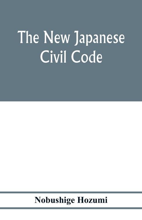 Produktbild: The new Japanese civil code