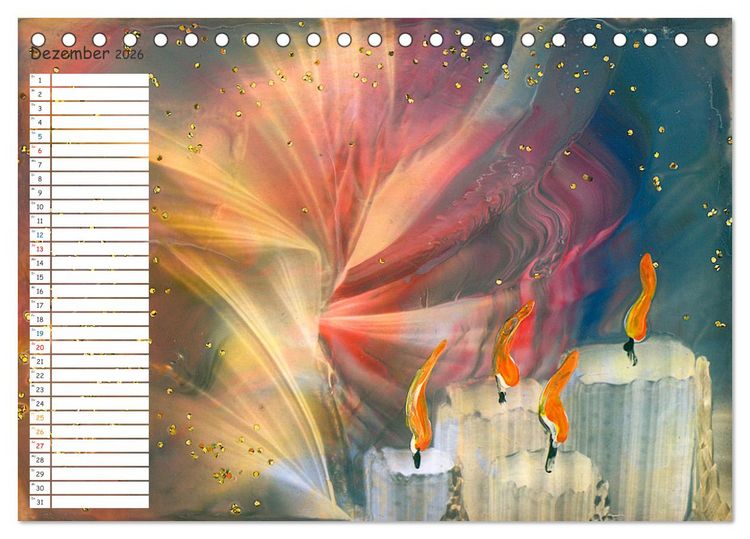 Produktbild: Faszination Malerei - Planer (Tischkalender 2026 DIN A5 quer), CALVENDO Monatskalender
