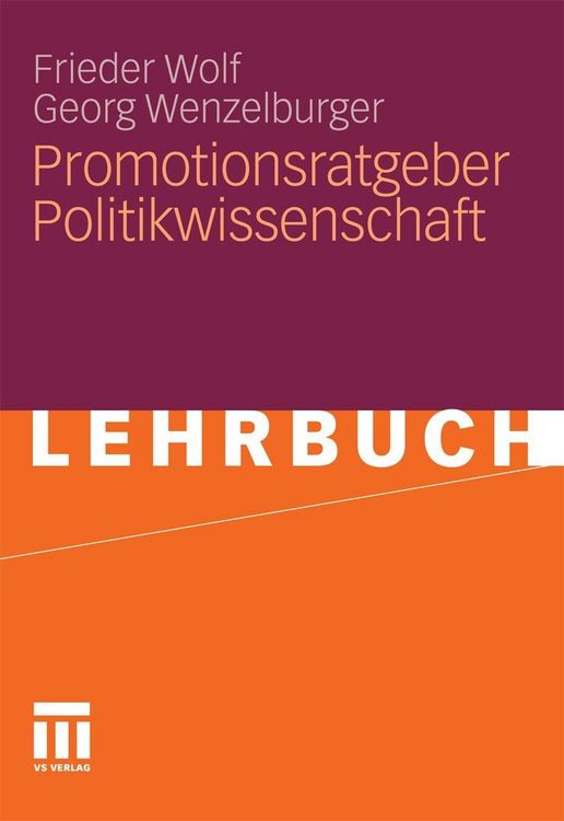 Produktbild: Promotionsratgeber Politikwissenschaft