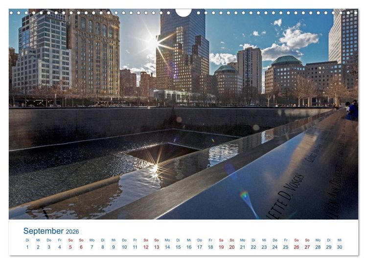 Produktbild: Die New Yorker City (Wandkalender 2026 DIN A3 quer), CALVENDO Monatskalender