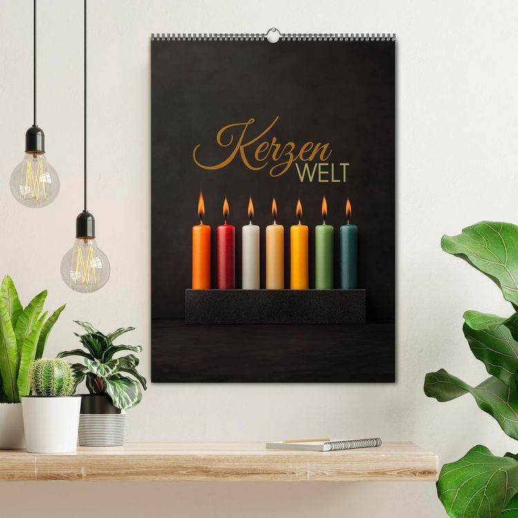 Produktbild: Kerzenwelt (Wandkalender 2026 DIN A2 hoch), CALVENDO Monatskalender