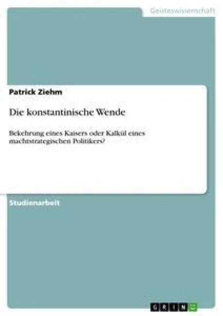 Produktbild: Die konstantinische Wende