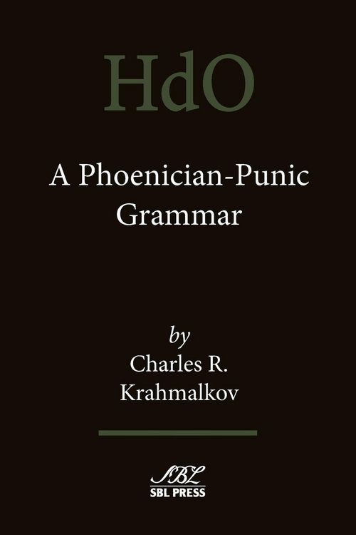 Produktbild: A Phoenician-Punic Grammar